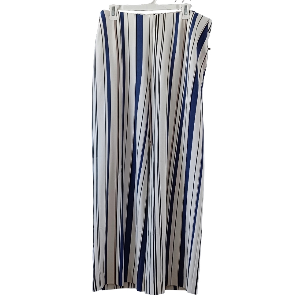 CHICO'S MOROCCAN STRIPED TROUSERS SIZE 18S NWT
